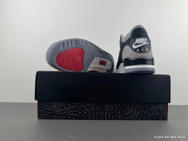 Kick Theory DN3707-010 Cement 3 Air Black Jordan 0822